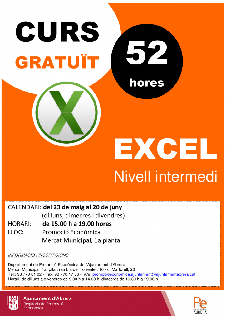 Curs Excel Nivel Intermedi Ajuntament D Abrera