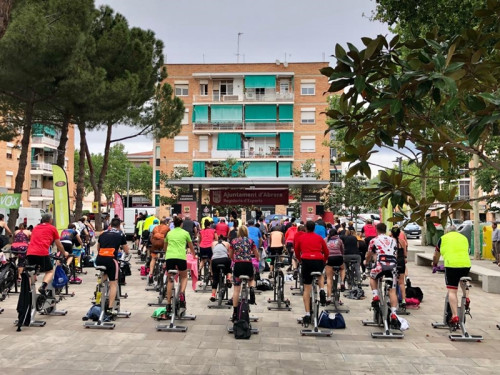 Aquest dissabte 13 de maig al matí, la plaça de Rafael Casanova ha acollit la quarta edició de la Marató d'Spinning d'Abrera, amb totes les places exhaurides!