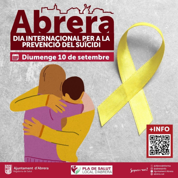 Commemorem el Dia Internacional per a la Prevenció del Suïcidi, el proper diumenge 10 de setembre