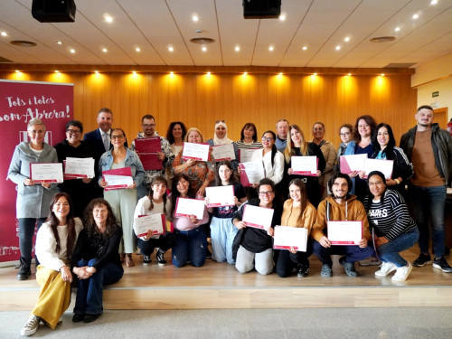 A Abrera apostem per la formació! Lliurem els diplomes acreditatius a l'alumnat de diversos cursos del Departament de Promoció Econòmica. Enhorabona a tothom!