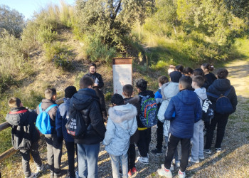 Continuem donant a conèixer a l'alumnat abrerenc els nostres elements patrimonials, amb visites dels grups de sisè de les escoles Josefina Ibáñez i Francesc Platón i Sartí al Castell de Voltrera d'Abrera. Escola Josefina Ibáñez