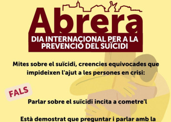 Commemorem el Dia Internacional per a la Prevenció del Suïcidi, el proper diumenge 10 de setembre