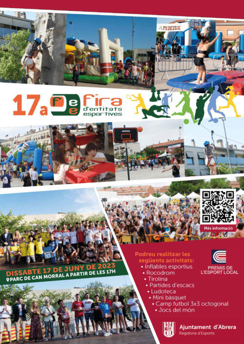 Flyer 17a Fira d'Entitats Esportives d'Abrera 2023