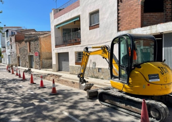 Iniciem les obres de reparació del col·lector d’aigües residuals del carrer del Camí Castell de Voltrera de Santa Maria de Vilalba