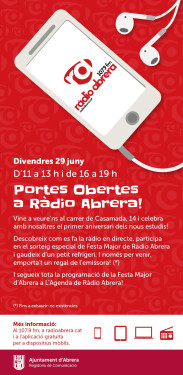 Anunci portes obertes radio