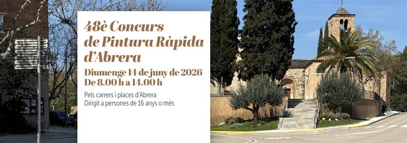 48è CONCURS DE PINTURA RÀPIDA VILA D'ABRERA