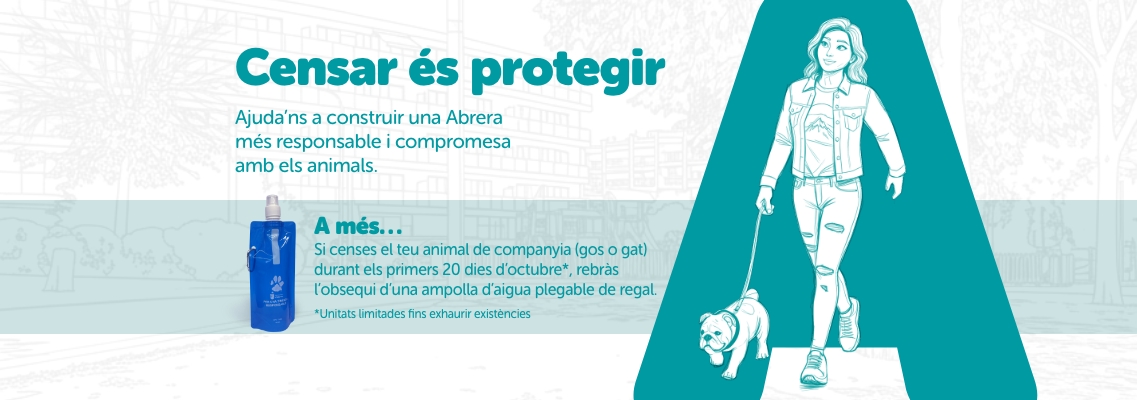 PER A UNA TINENÇA RESPONSABLE, CENSA EL TEU ANIMAL DE COMPANYIA