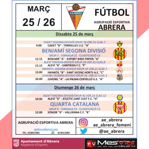 Calendari partits AE Abrera 25 i 26 març 2023 - A casa.jpg