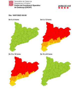 Previsió de calorada 18.07.23