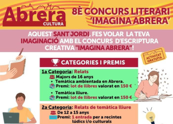 Sant Jordi 2025 - Cartell 8è Concurs de relats 'Imagina Abrera'