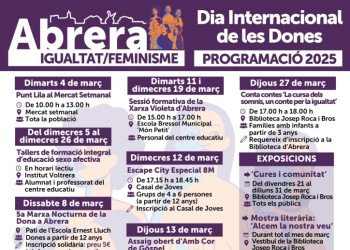 CARTELL DIA DE LES DONES - PROGRAMACIÓ MARÇ 2025