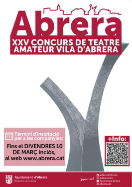 CARTELL INSCRIPCIÓ COMPANYIES XXV CONCURS TEATRE AMATEUR 2023