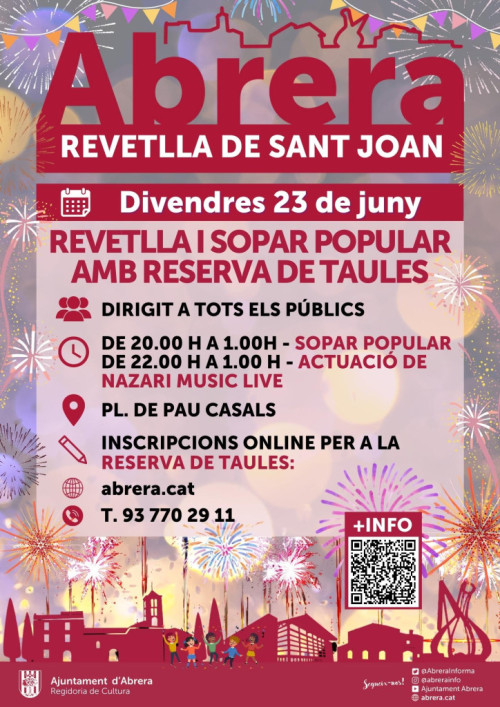 Revetlla de Sant Joan 2023. Nucli urbà d'Abrera