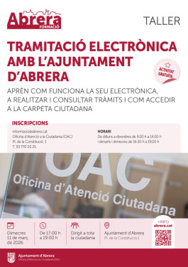 Cartell taller tramitació electrònica 11 03 26