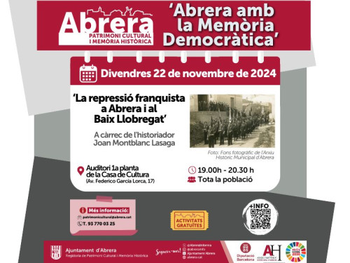 Xerrada 'la repressió franquista a Abrera i al Baix Llobregat