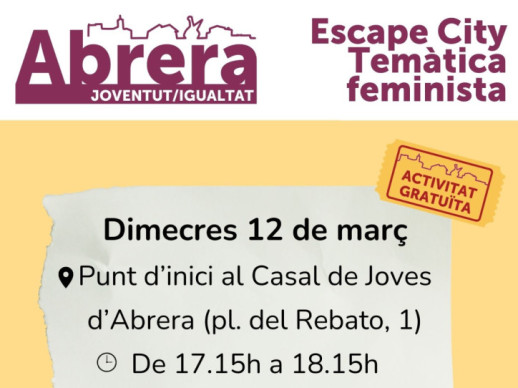 Casal de Joves - Escape city temàtica feminista