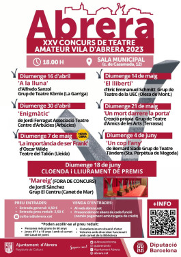 Cartell XXV Concurs de Teatre Amateur Vila d'Abrera