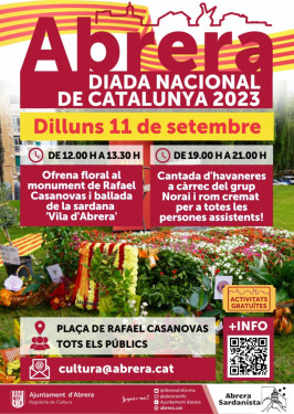 A Abrera commemorarem l'11 de setembre, Diada Nacional de Catalunya