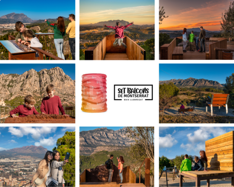 Promovem el repte dels Set Balcons de Montserrat impulsat pel Consorci de Turisme del Baix Llobregat.  Imatge: https://www.turismebaixllobregat.com/ca/els-set-balcons-de-montserrat