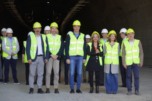 Visitem les obres del túnel de la B-40 entre Abrera i Viladecavalls amb el President del Govern, Pedro Sánchez, la Ministra de Transports, Mobilitat i Agenda Urbana, Raquel Sánchez, i el nostre alcalde, Jesús Naharro