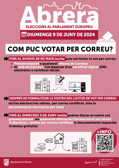 ELECCIONS PARLAMENT EUROPEU 2024 - VOT PER CORREU