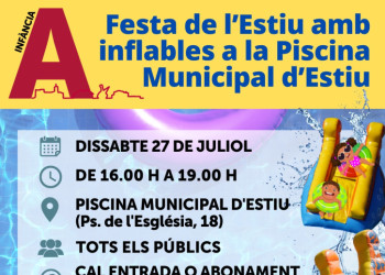 Torna la Festa de l'Estiu a Abrera! El proper dissabte 27 de juliol us hi esperem a la Piscina Municipal d'Estiu!