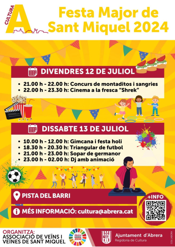 Cartell de la Festa Major del barri de Sant Miquel 2024