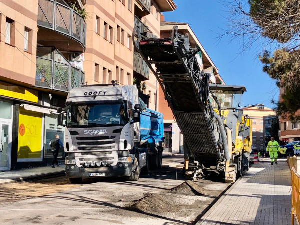 Atenció! Tall de circulació en el carrer de Martorell, de dilluns 11 a dimecres 13 de març, ambdós inclosos, per treballs d'asfaltatge i pintura