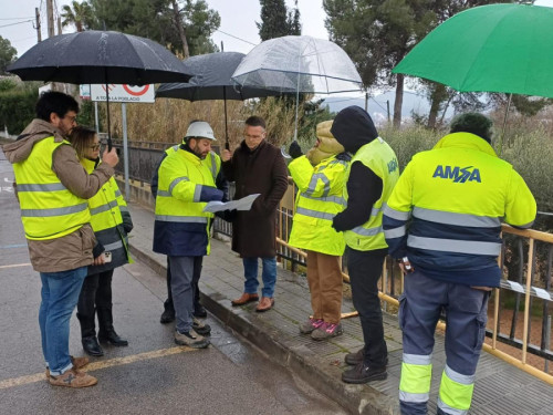 Visitem les obres de la rotonda de la B-1201 en la seva fase final