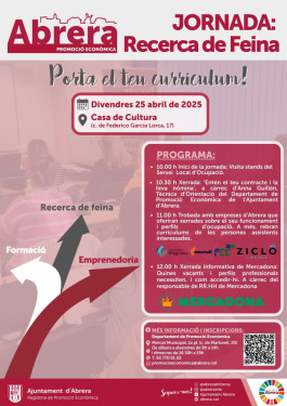 Jornada: Recerca de feina 25 d'abril de 2025