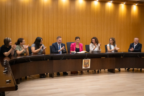 Rebem la visita de la consellera d’Economia i Finances de la Generalitat de Catalunya, Alícia Romero, al nostre municipi