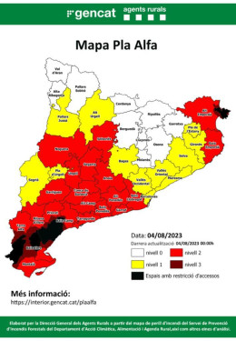 Mapa Pla Alfa divendres 04-08-23