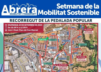 Abrera + sostenible! Commemorem la Setmana de la Mobilitat Sostenible 2024 amb el servei de bus urbà gratuït, una ITV per a bicicletes i una pedalada popular pel nostre municipi