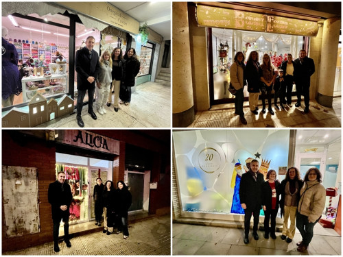 Ortega & Crochet, Perruqueria Donant Forma, Alicia Estética i Perruqueria Gaudí són els establiments guanyadors del 15è Concurs d’Aparadors Nadalencs d'Abrera. Enhorabona!