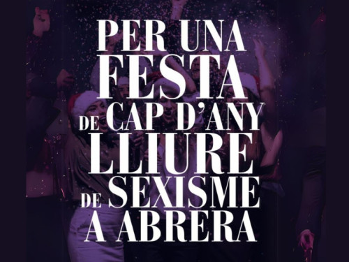 Entre totes i tots contribuïm a gaudir d'unes Festes de Cap d'Any lliures de sexisme i LGTBI-fòbia!