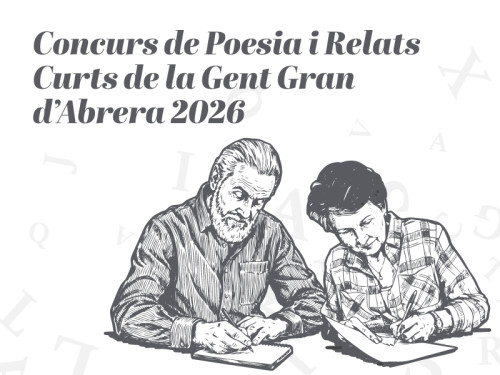 Convoquem l'edició de 2026 del Concurs de Poesia i Relats Curts per a la Gent Gran d’Abrera