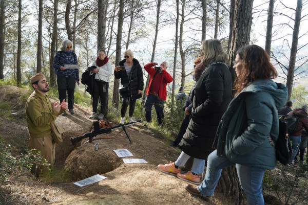 Èxit de participació a la darrera visita comentada i recreació històrica a les Trinxeres republicanes de la Guerra Civil Espanyola del bosc de Sant Miquel