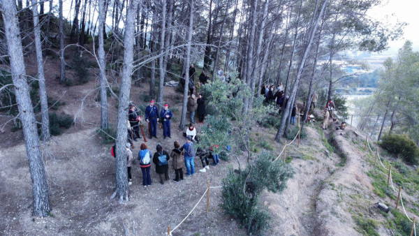 Èxit de participació a la darrera visita comentada i recreació històrica a les Trinxeres republicanes de la Guerra Civil Espanyola del bosc de Sant Miquel