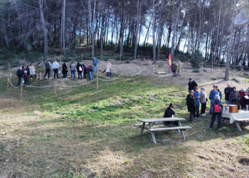 Èxit de participació a la darrera visita comentada i recreació històrica a les Trinxeres republicanes de la Guerra Civil Espanyola del bosc de Sant Miquel