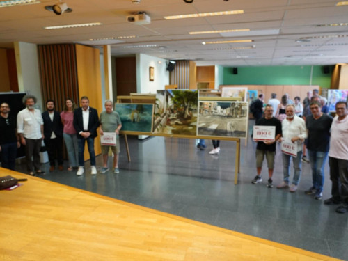 Pintem Abrera! 24 artistes han participat en la 48è Concurs de Pintura Ràpida Vila d’Abrera aquest diumenge 14 de juny