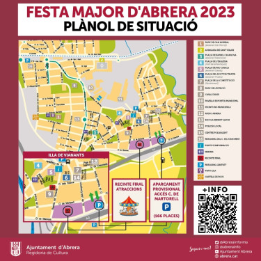 Festa Major d'Abrera 2023. Plànol de situació