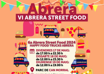 Torna l'Abrera Street Food! Us esperem al Parc de Can Morral el divendres 17, el dissabte 18 i el diumenge 19 de maig