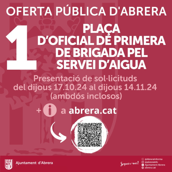 POST OFERTA 1 PLAÇA OFICIAL PRIMERA BRIGADA AIGUA OCTUBRE 2024.jpg