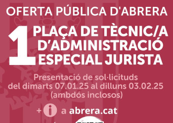 POST OFERTA 1 PLAÇA tècnica d'administració especial jurista