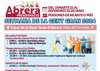 PROGRAMACIÓ SETMANA GENT GRAN 2024