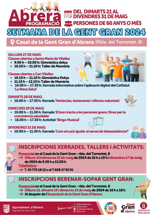 PROGRAMACIÓ SETMANA GENT GRAN 2024