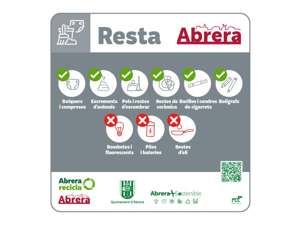 Abrera + Sostenible! Continuem treballant en la millora de la gestió de residus amb la renovació dels contenidors de fracció orgànica i resta a Abrera