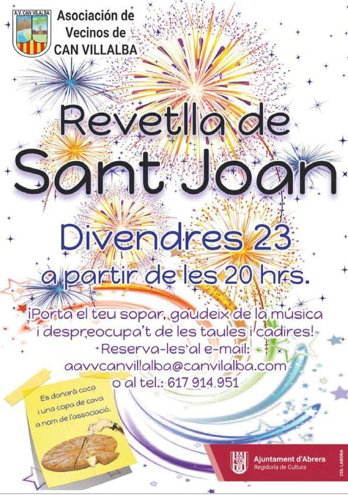 Revetlla de Sant Joan 2023 al Casal Social de Can Vilalba