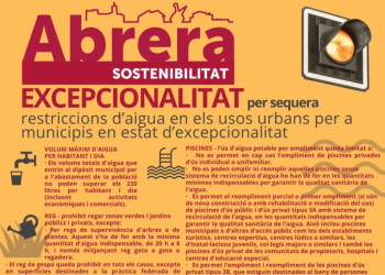 Fase d'excepcionalitat per sequera hidrològica. Maig 2024