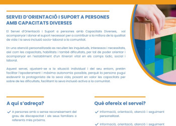 Iniciem un servei d'informació i orientació per a persones amb capacitats diverses